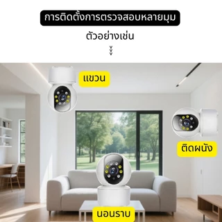 [AIEIVW]360 IOTกันน้ำ IP66 ไฟส่องสว่าง คมชัด ดูผ่านมือถือได้ทั่วโลก