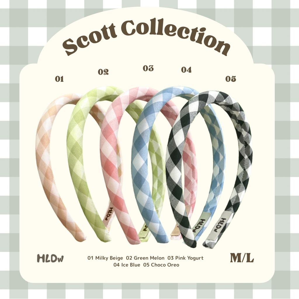 Hair Band / Scott — ที่คาดผมลายสก็อต