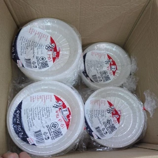 [50ใบ] จานพลาสติก PP ขนาด 7.5 นิ้ว เข้าไมโครเวฟได้ Dragonbox