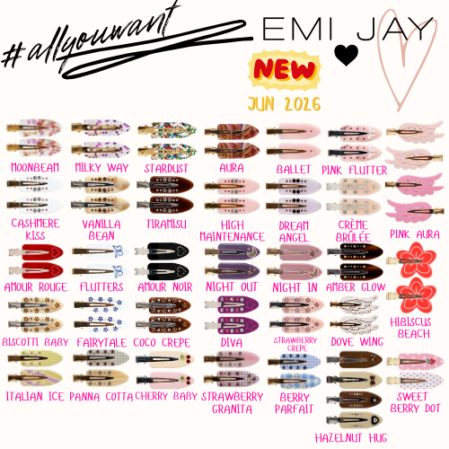 (แบบใหม่ Update Jun.2026) ของแท้ 100% พร้อมส่ง Emi Jay - Popstar Clips (1คู่)