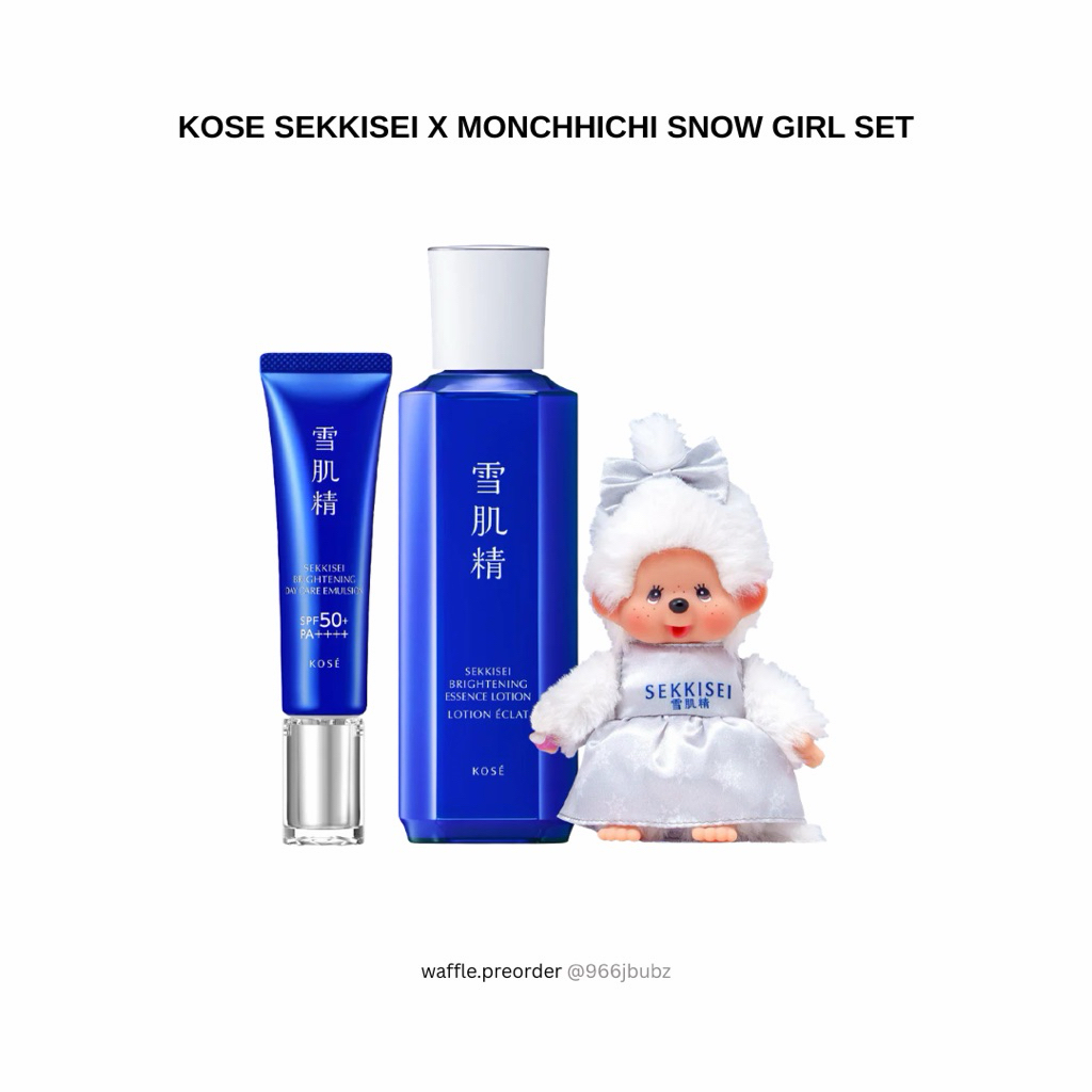 🇹🇭[ของแท้ 100% พร้อมส่ง] KOSE SEKKISEI X MONCHHICHI SNOW GIRL SET