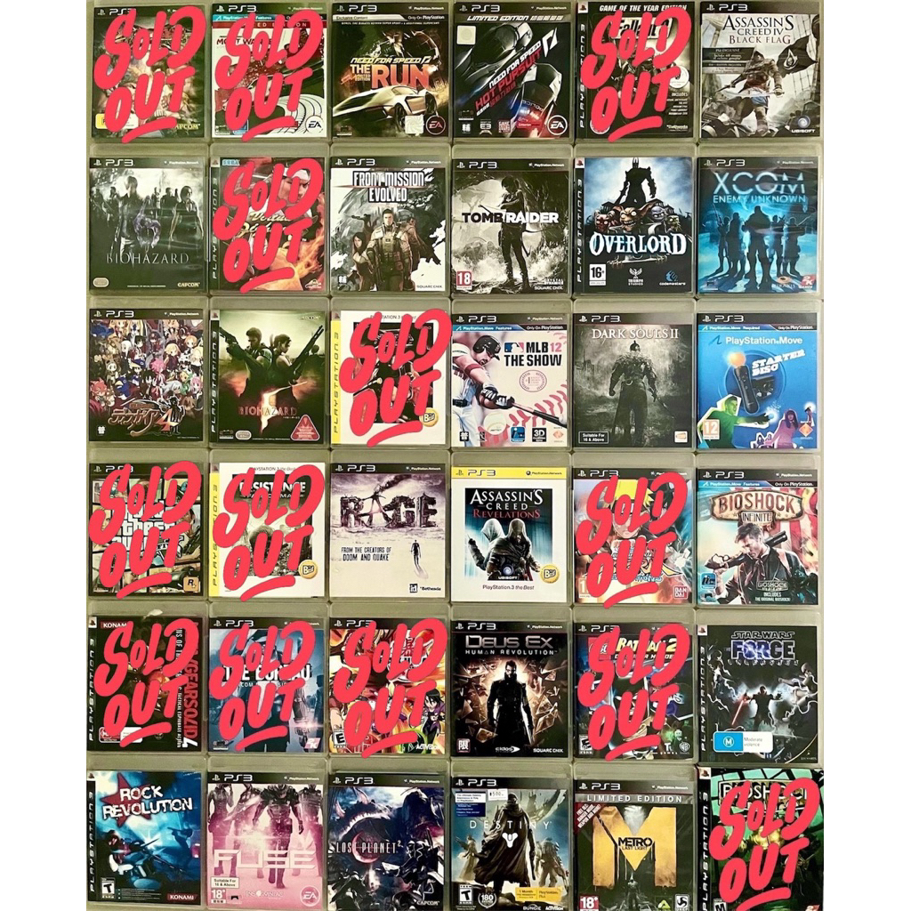 แผ่นเกม Ps3 มือสอง (1) / Tekken / Biohazard 6 / Bakugan / Bioshock / Dark Souls / Naruto / Fluse / T