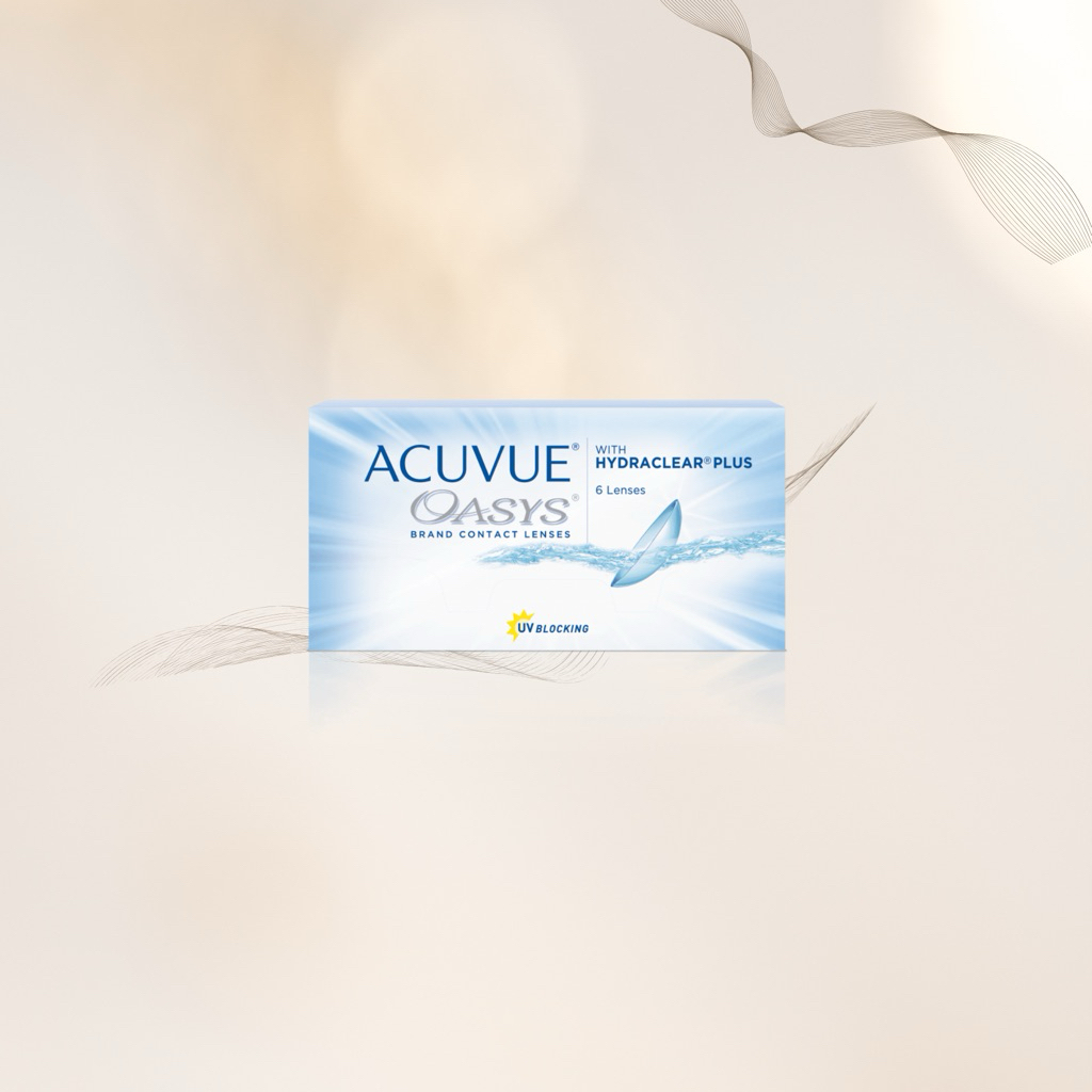 Acuvue oasys 2 week คอนแทคเลนส์ใส 3คู่