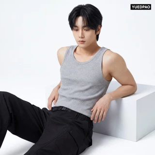 Yuedpao Men's Ribbed Tank Top เสื้อกล้ามผู้ชาย ผ้าร่อง เสื้อกล้ามซับใน Innerwear สีพื้น ใส่สบาย ระบายอากาศได้ดี (4 สี)