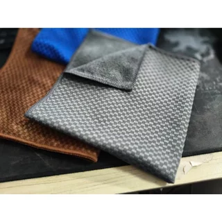 ผ้าเช็ดกระจก Microfiber Waffle Weave วัฟเฟิล วีฟ สำหรับเช็ดทำความสะอาดกระจก ไม่ทิ้งรอยหรือขนผ้า