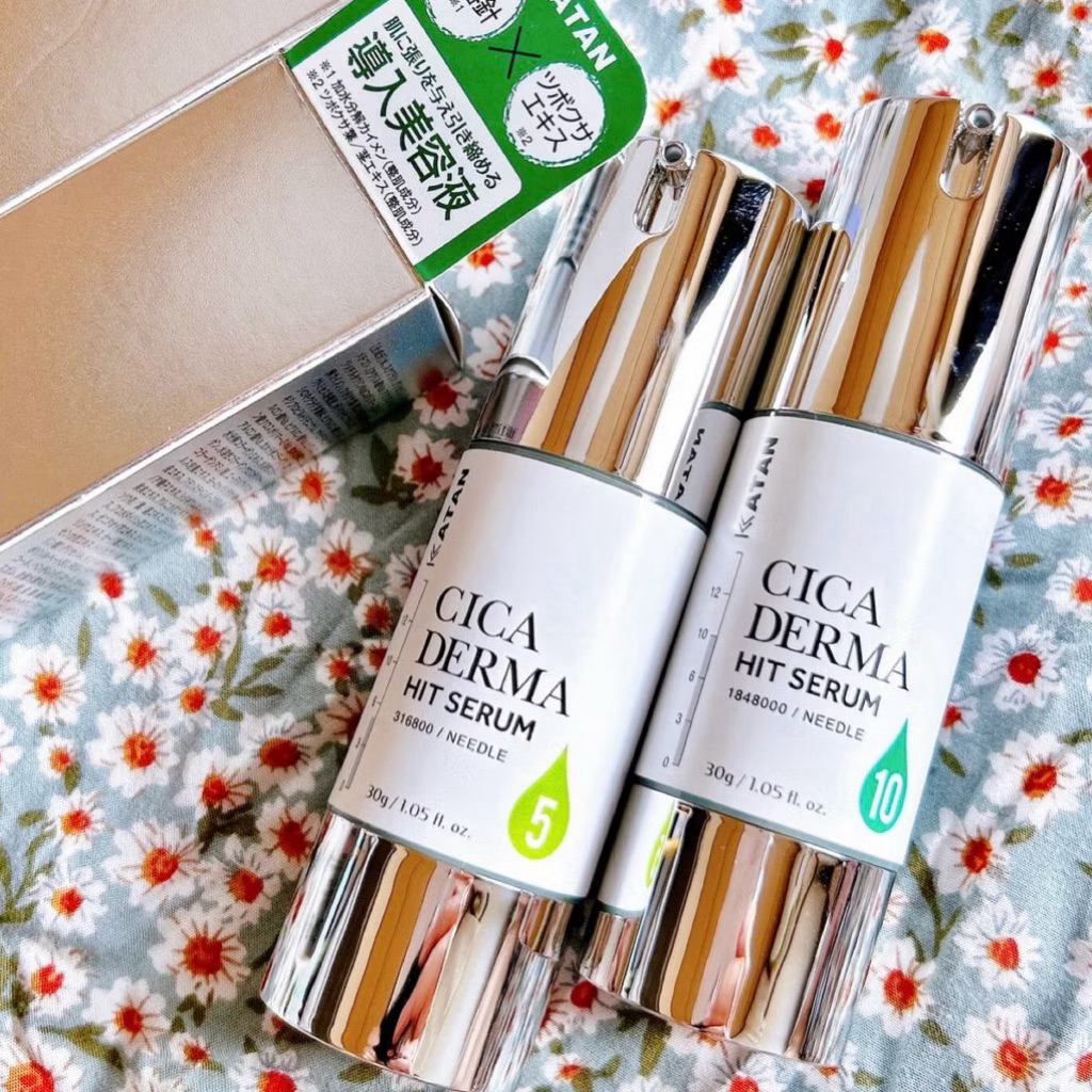 [พรี🇯🇵รอ7-14วัน] KATAN Cica Derma Hit Serum 5 เซรั่มบำรุงผิวที่มีส่วนผสมของเข็มขนาดเล็กMicro-needleแ