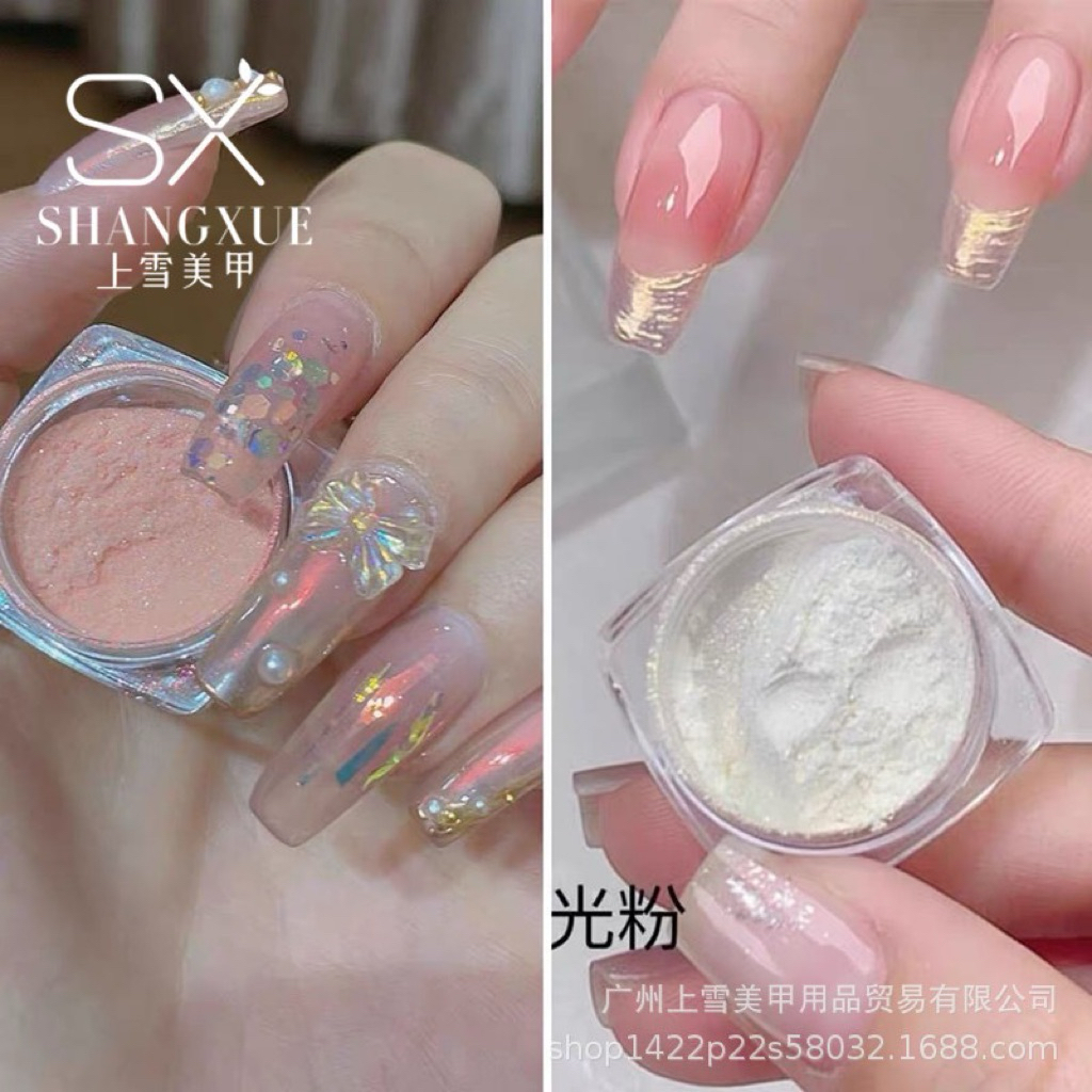 ผงขัดมุก ผงกระจกเงา สีสวย เม็ดละเอียดมี 3 เฉดให้เลือก พร้อมส่ง