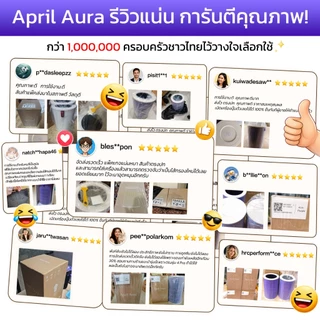 ไส้กรอง Xiaomi (มีชิป RFID) รุ่น 4/4Pro/4Lite/3H/2S Toray H13 เกรดการแพทย์ แบรนด์ April Aura