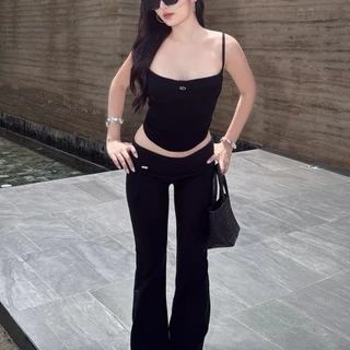 Kylie Pants กางเกงขายาวพับเอว (013)
