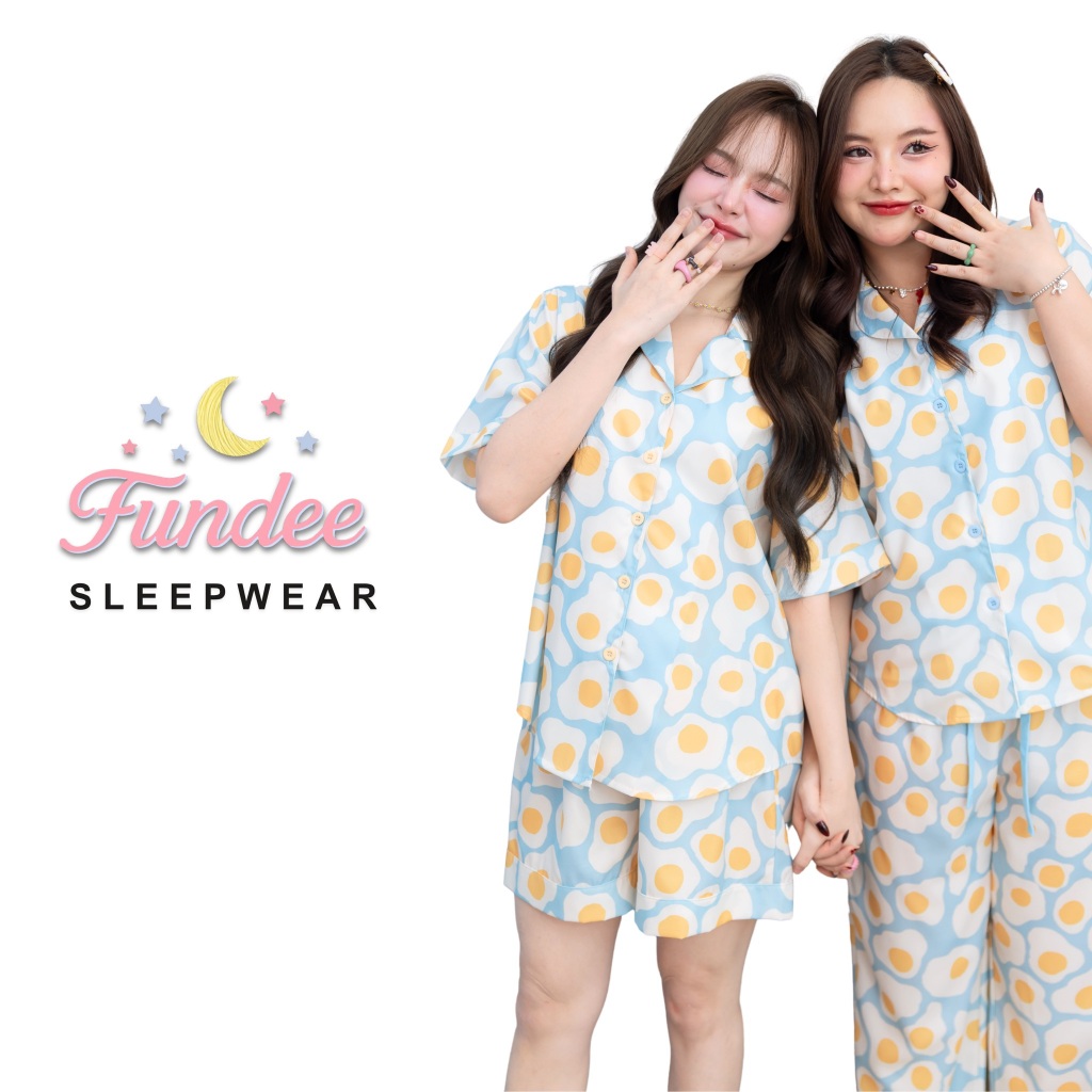 Thealner - Fundee pajamas (เซตชุดนอนแขนสั้น+กางเกงขาสั้น)