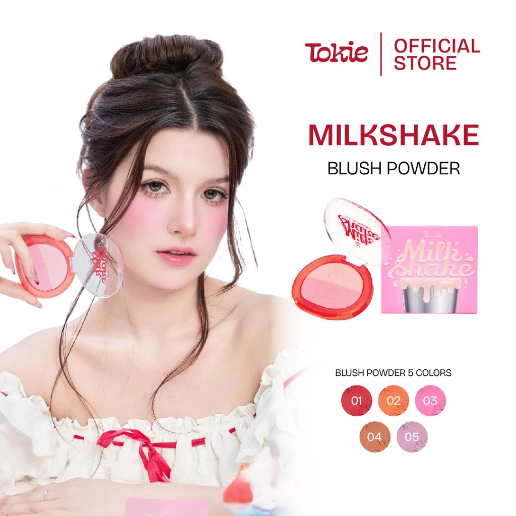 TOKIE MILKSHAKE BLUSH POWDER โทกี้ มิลค์เชค บลัช พาวเดอร์