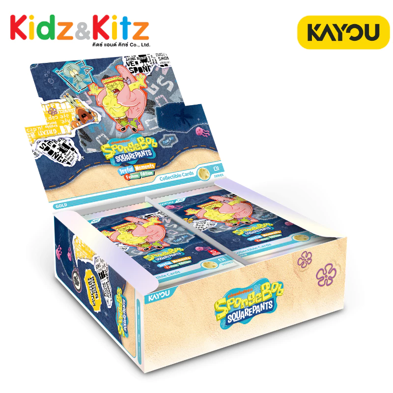 SpongeBob SquarePants-Joyful Moments Collectible Cards-Fashion Edition-001-SEA-Series 1 Eng. Ver. Kayou (20 Packs : Box)