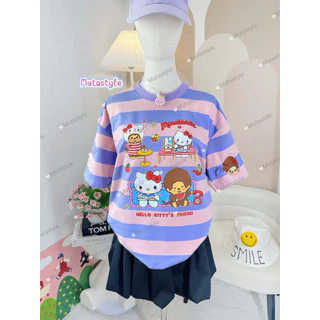 ◡̈ เสื้อป้ายJust‼️New งานริ้วลายน่ารัก คอกลม /อก43นิ้ว