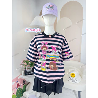 ◡̈ เสื้อป้ายJust‼️New งานริ้วลายน่ารัก คอกลม /อก43นิ้ว