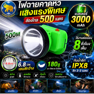 Nova-6705 ไฟฉายคาดหัว กบยาง ไฟฉาย สว่างมาก แบตใช้ยาว กันน้ำ พกเบา สำหรับแคมป์ปิ้ง ตกปลา เดินป่า