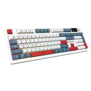 SIGNO KB-733 คีย์บอร์ดเกมมิ่งไร้สาย Gaming Keyboard (Rubber Dome Switch) มีจอบอกสถานะ ไฟ RGB เชื่อมต่อ 3 ระบบ