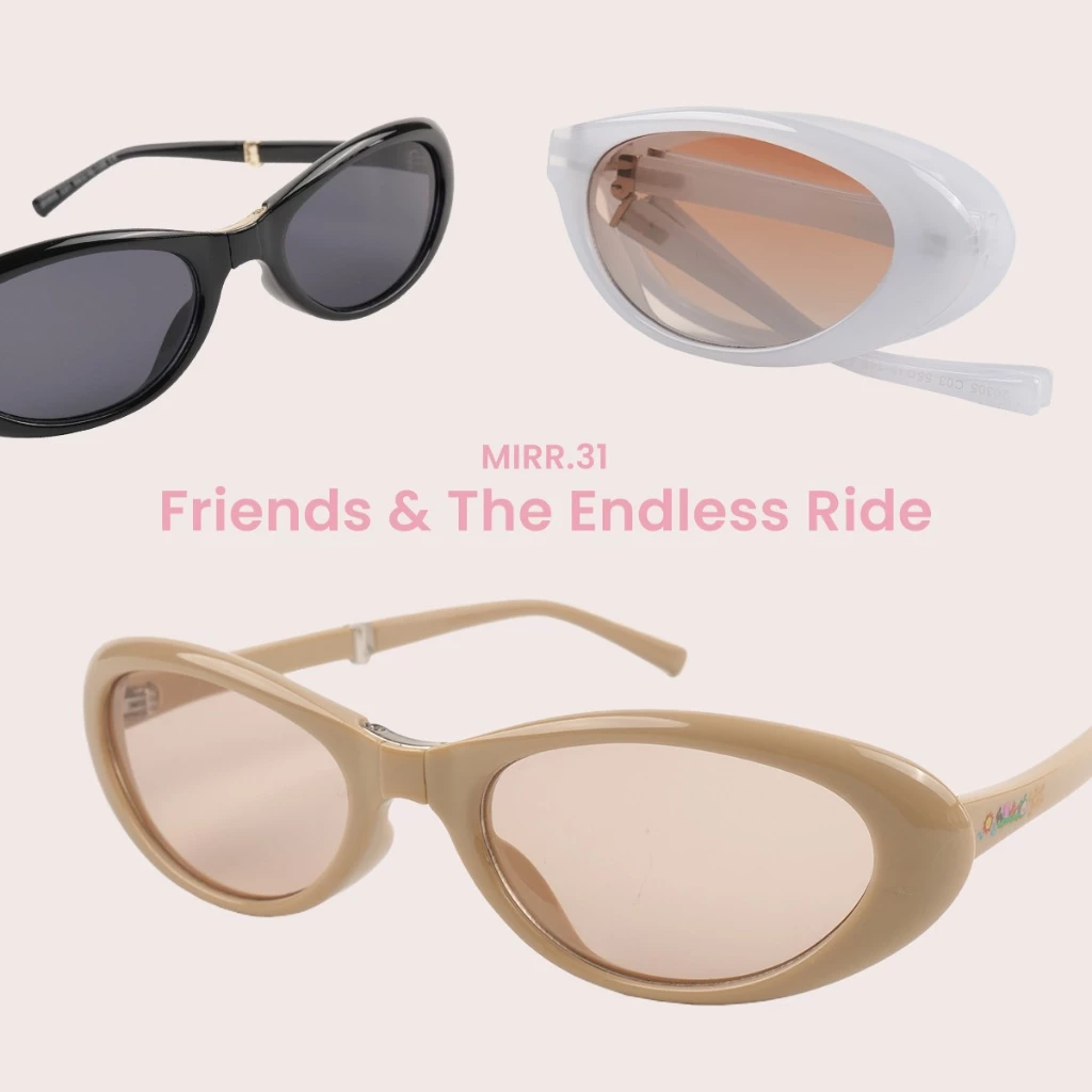 Mirr.31 Friends & the Endless Ride แว่นกันแดดพับได้ ป้องกันแสงUV400 พร้อมกระเป๋าใส่แว่น