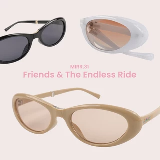 Mirr.31 Friends & the Endless Ride แว่นกันแดดพับได้ ป้องกันแสงUV400 พร้อมกระเป๋าใส่แว่น