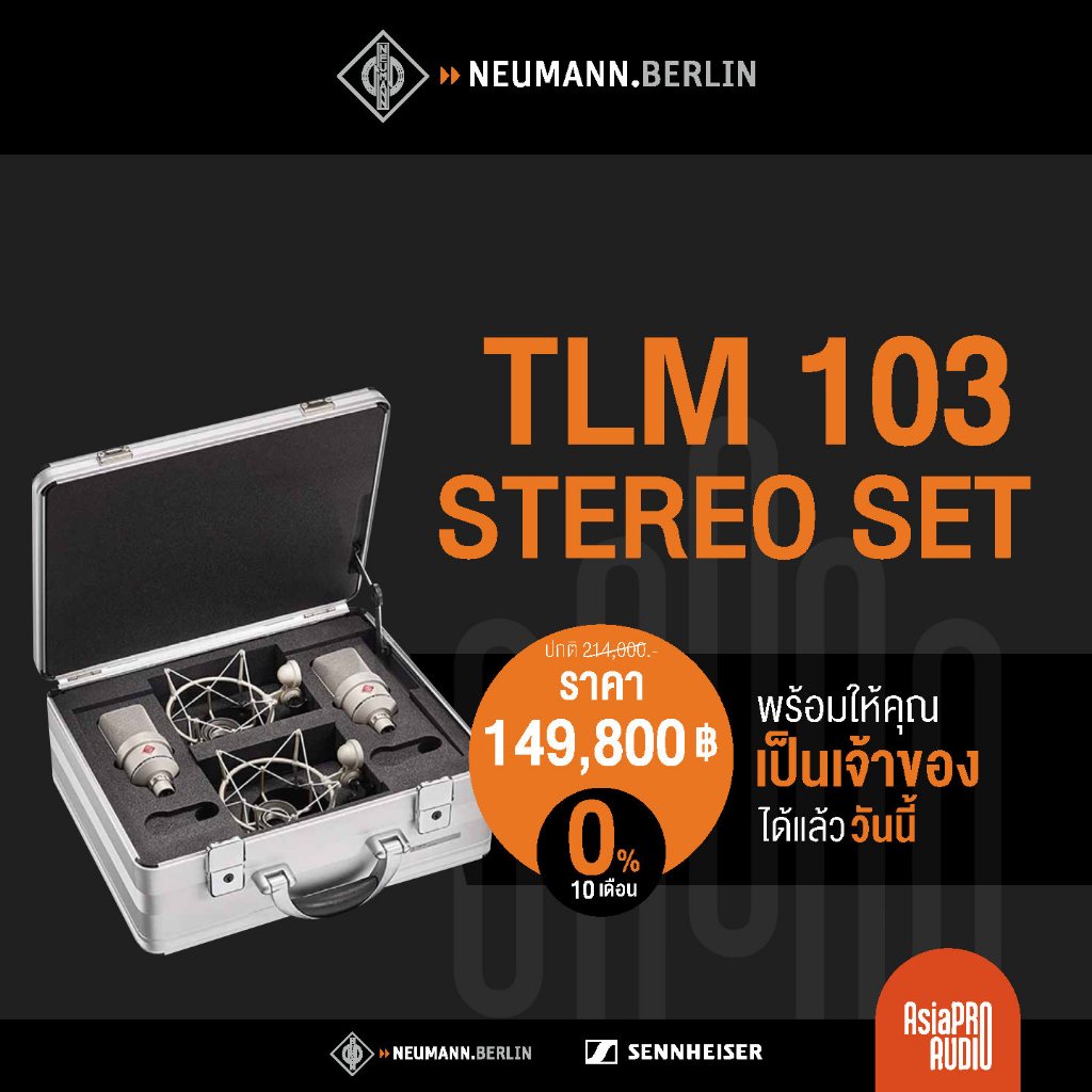 NEUMANN TLM 103 Stereo Set (สี Nickel)