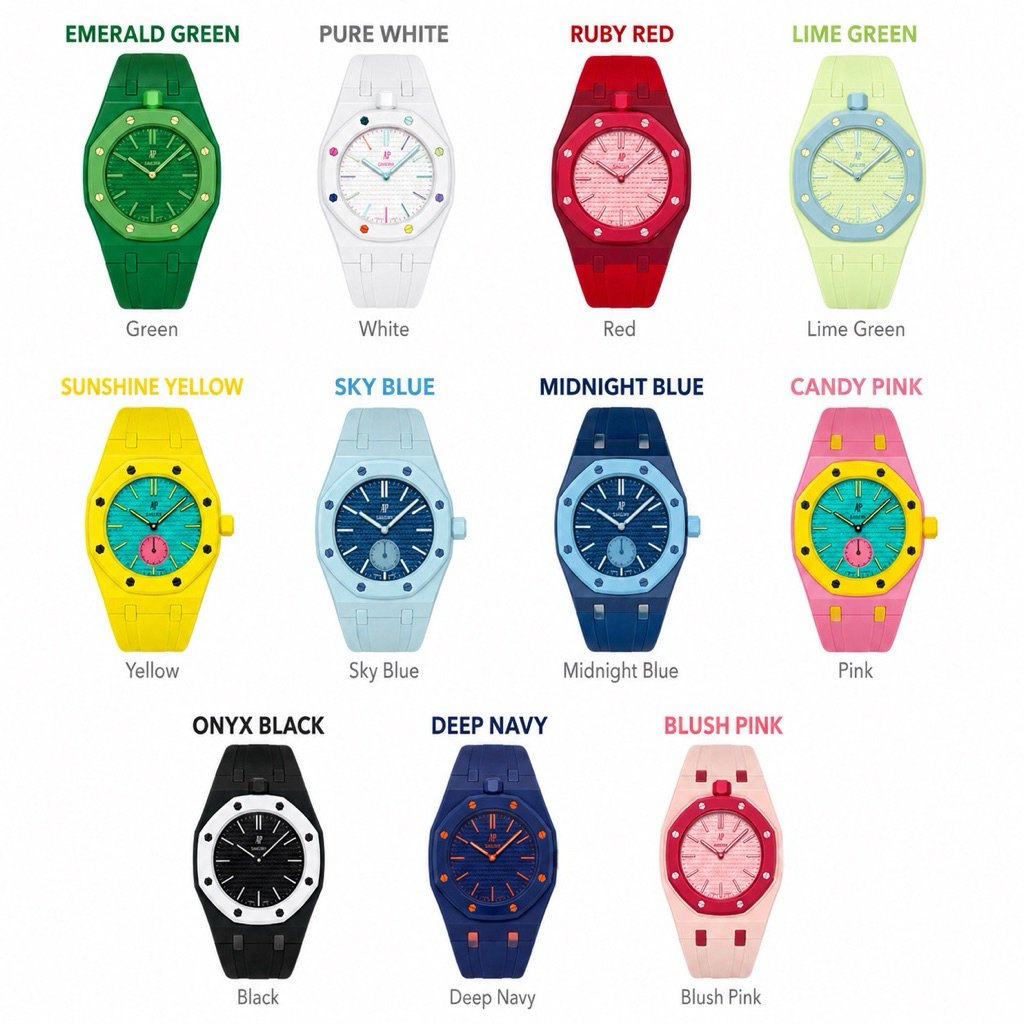 สายนาฬิกา PC + สายซิลิโคน AP X Swatch Royal Pop  for AP Royal Pop ส่งจากไทย ( เฉพาะสาย )