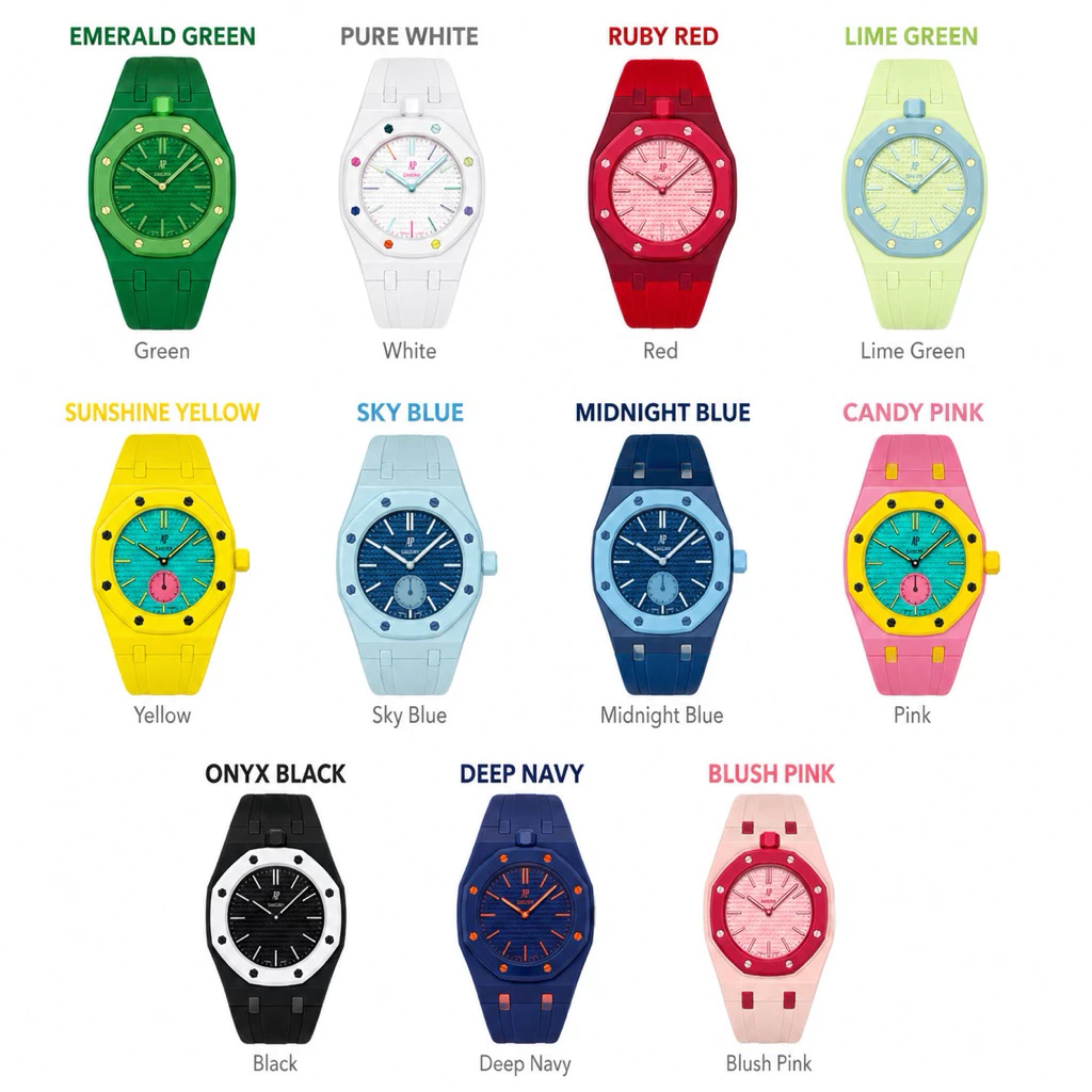 สายนาฬิกา PC + สายซิลิโคน AP X Swatch Royal Pop for AP Royal Pop ส่งจากไทย ( เฉพาะสาย )