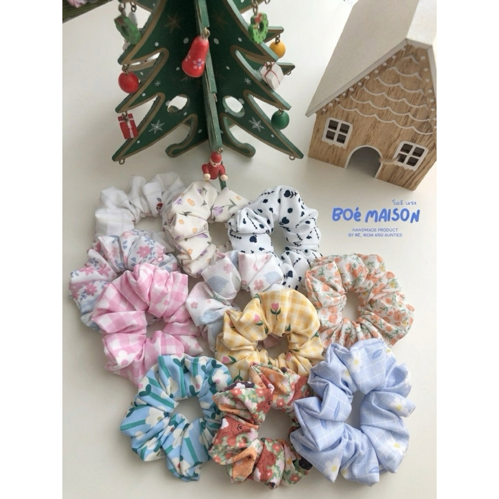 Boé_Maison • Basic Scrunchies ยางมัดผมลายน่ารัก