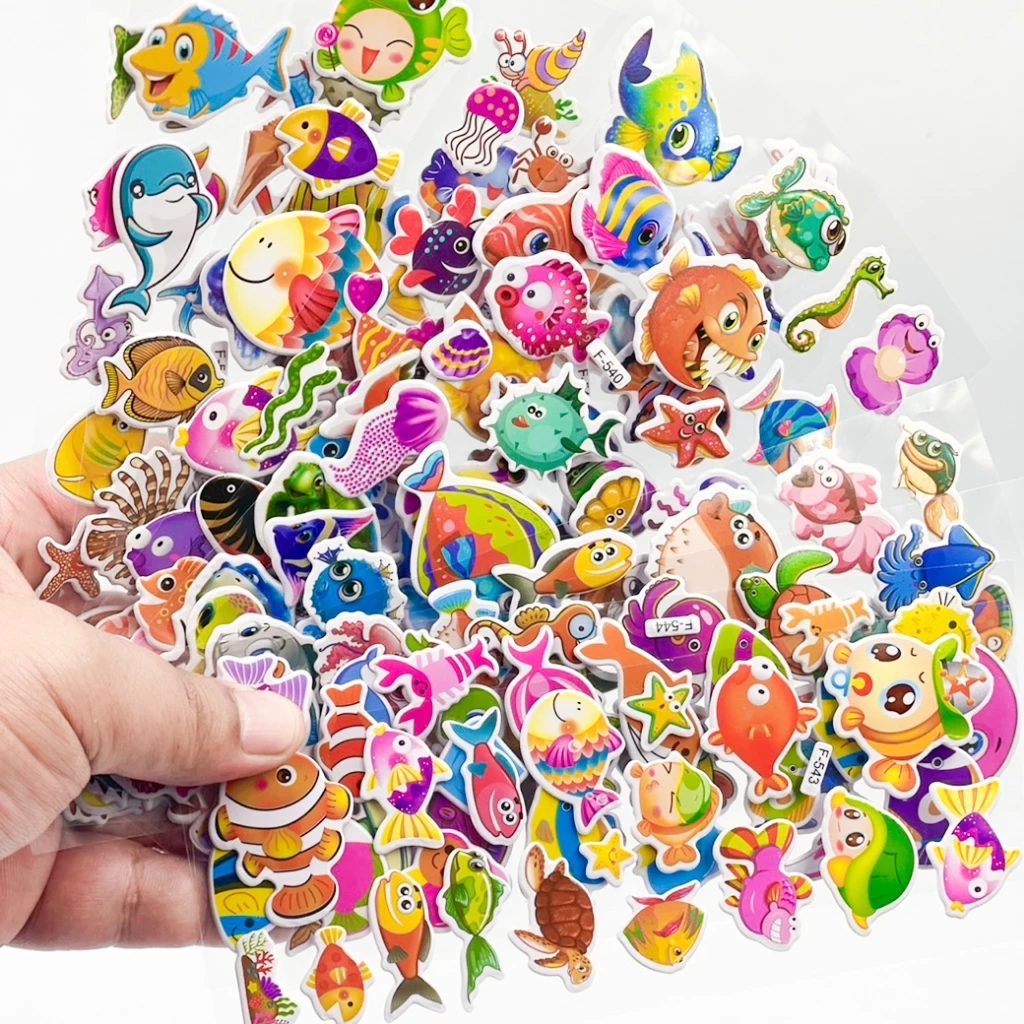 สติกเกอร์นูน 3D ชุดรวมลายการ์ตูนสุดฟิน Sticker 3D นูน✔️พร้อมส่ง สติ๊กเกอร์การ์ตูน งานตกเต่งDIY thumbnail 5