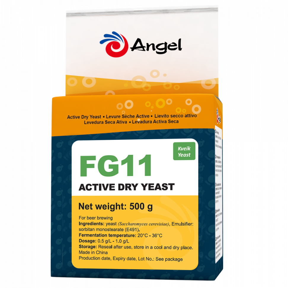 FG11 Farmgarden Kveik Yeast - Angel Yeast ยีสต์ทำคราฟท์เบียร์สไตล์ IPA กลิ่นผลไม้เมืองร้อน ขนาด 500g