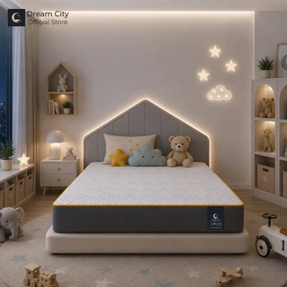 Dream City ที่นอนยางพารา รุ่น SUNNY SIDE หนา 10 นิ้ว แน่นนุ่มพอดี คุณภาพพรีเมียม เหมาะสำหรับทุกคนในครอบครัว