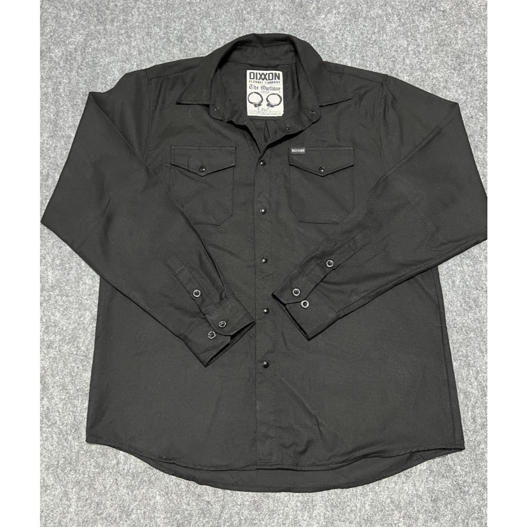เสื้อเชิ้ต Dixxon Flannel Company รุ่น The Outlaw 2020 สีดำล้วน แท้ 100% (อก 46" / ไซส์ L)