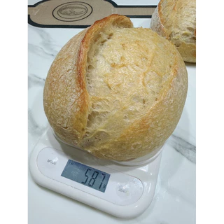 Sourdough ขนมปังซาวโดว์ ยีสต์ธรรมชาติ100% เปรี้ยวละมุน หลังอบ590g