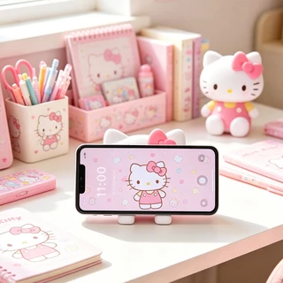 ที่วางโทรศัพท์ KT ที่ตั้งโทรศัพท์มือถือ ขาตั้งโทรศัพท์ ลายการ์ตูนน่ารัก ปรับได้ 3 ระดับ พับพกพาสะดวก มั่นคงกันลื่น