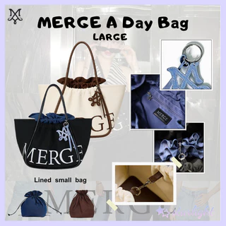 MERGE A DAY BAG Merge กระเป๋า official กระเป๋าถือ สะพายข้าง ใหญ่ พับได้ หลายช่อง กร