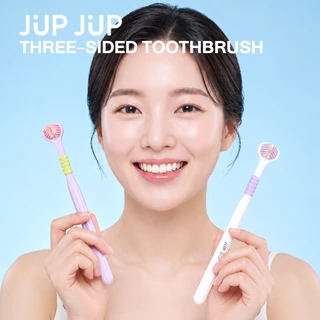 JUP JUP Three-Sided Toothbrush แปรงสีฟัน 3 ด้าน ขนนุ่มพิเศษ 0.15 มม.ดูแลเหงือก แปรงสะอาดทั่วถึง