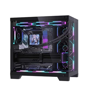 LOVINGCOOL A700 PC Caseเคสคอมพิวเตอร์ ตู้ปลา Panoramic View รองรับเมนบอร์ด ATX พัดลม 10 ตัว USB 3.0 กระจกนิรภัย Tempered