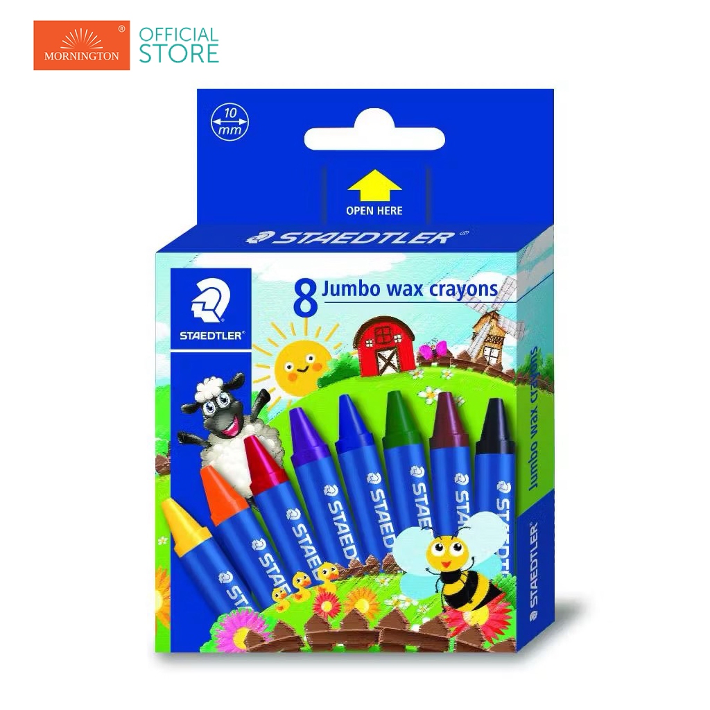 สีเทียน Jumbo 8สี 12สี Noris Staedtler / กล่อง