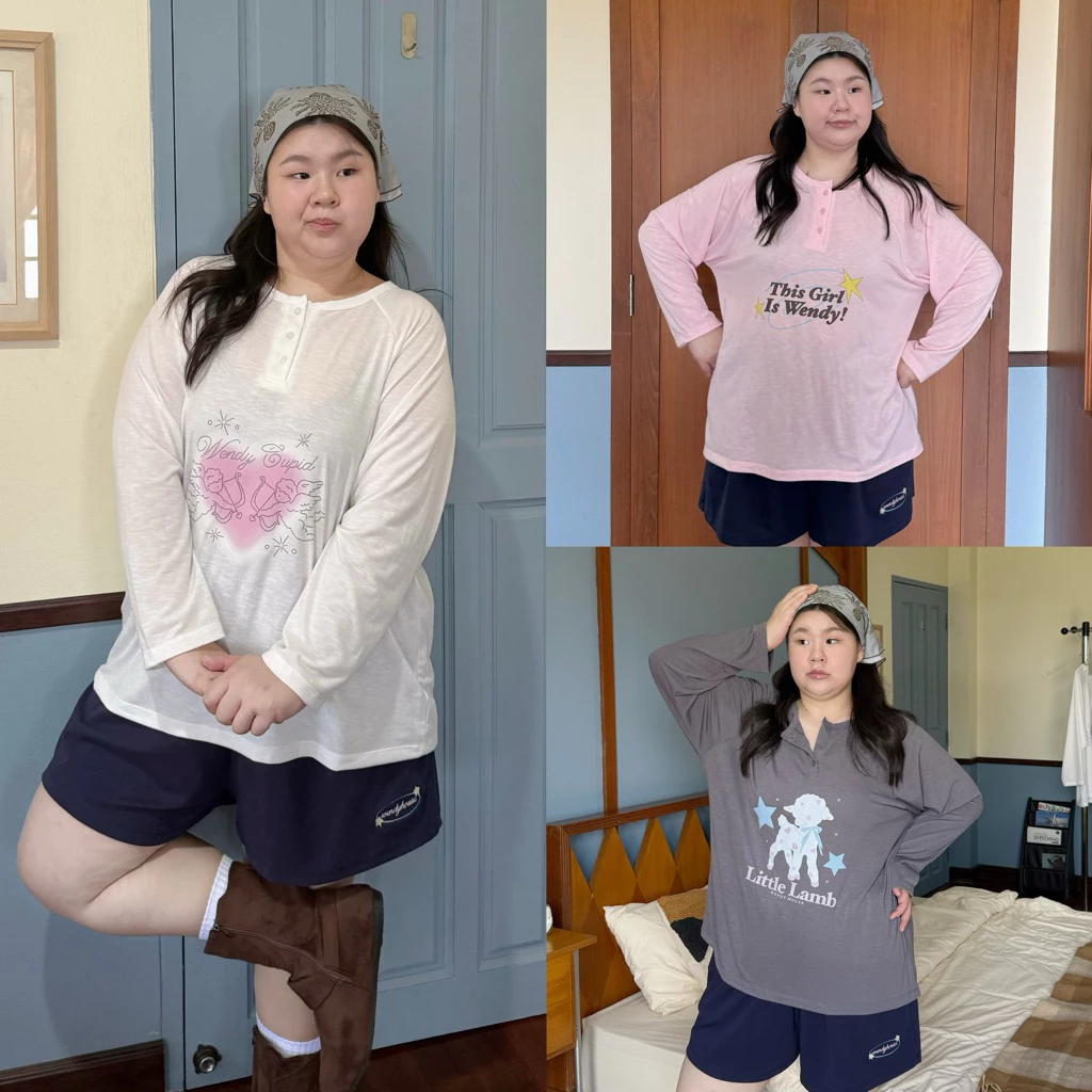 Dusty Polo Long Sleeve เสื้อสลาฟสกรีนแขนยาว wendystore19