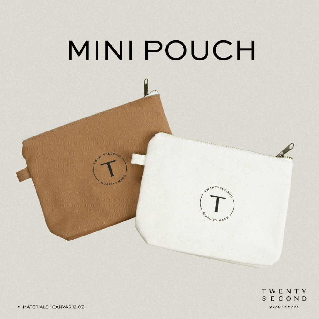TWENTYSECOND กระเป๋าผ้าแคนวาส Mini Pouch