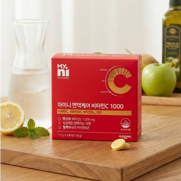[1กล่อง/100เม็ด] MYNi SELFCARE Vitamin C 1000 mg + Zinc + Vitamin B Complex