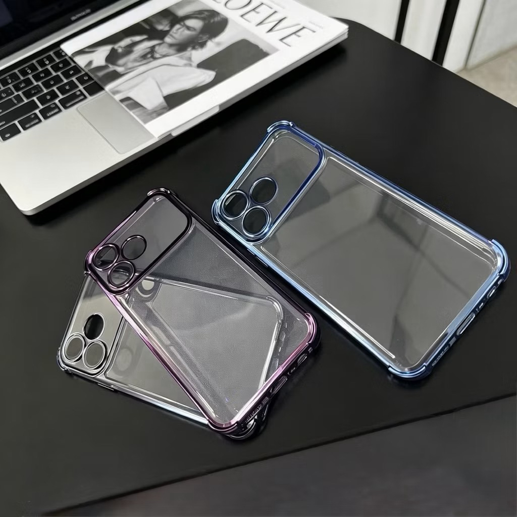 เคสใส ขอบเงา TPU สำหรับรุ่น OPPO A6C ตรงรุ่น Case เคสนิ่ม