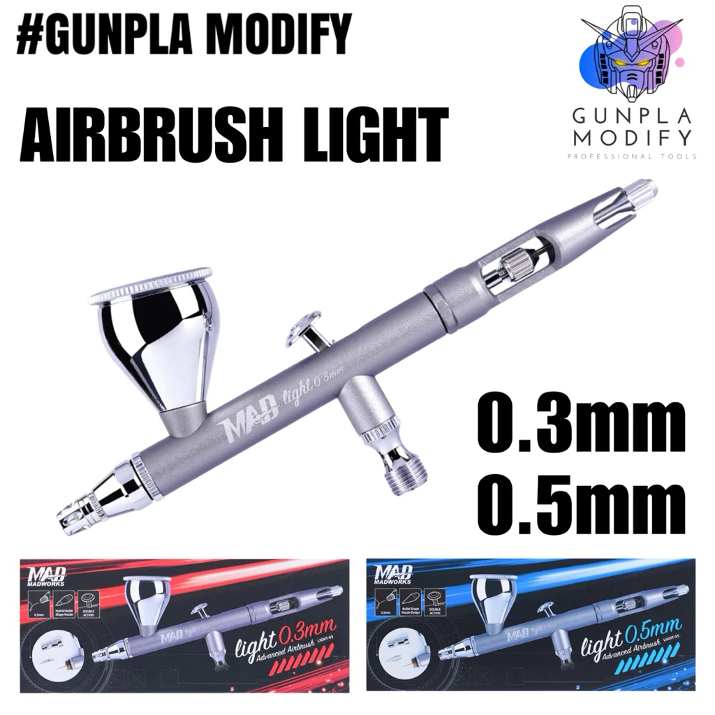 MADWORKS Airbrush Light แอร์บรัช คุณภาพสูง ขนาด 0.3mm 0.5mm