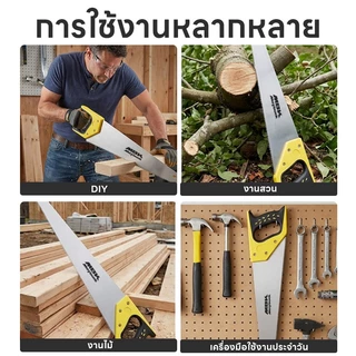 Maybuck Japan เลื่อยมือ ใบมีด SK5 เลื่อยตัดไม้ ไม่เป็นสนิม คมกริบ ทนทาน