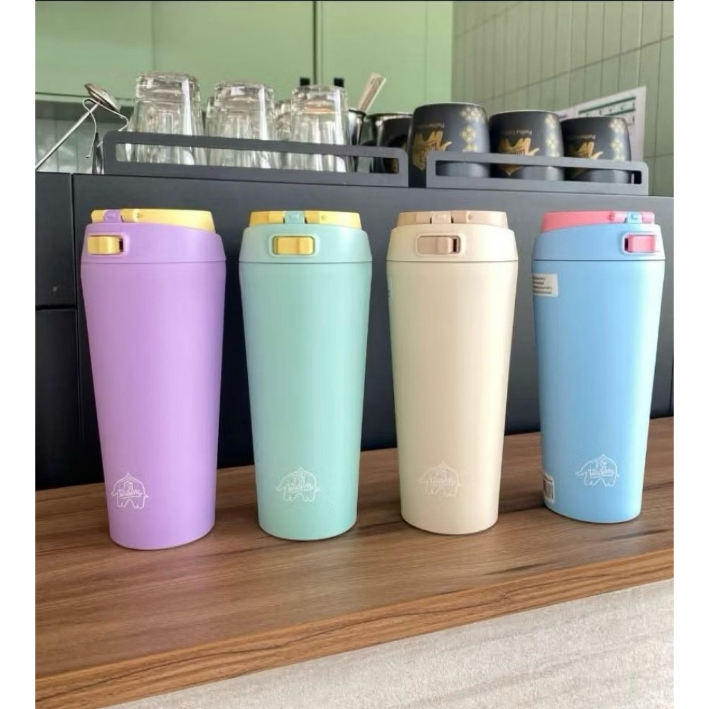 Punthai x Locknlock vaccuum Insulated  Coffee Bottle 550ml แก้วพันธุ์ไทย 🩷🩵💛💚(สั่งก่อนตามหาของ)