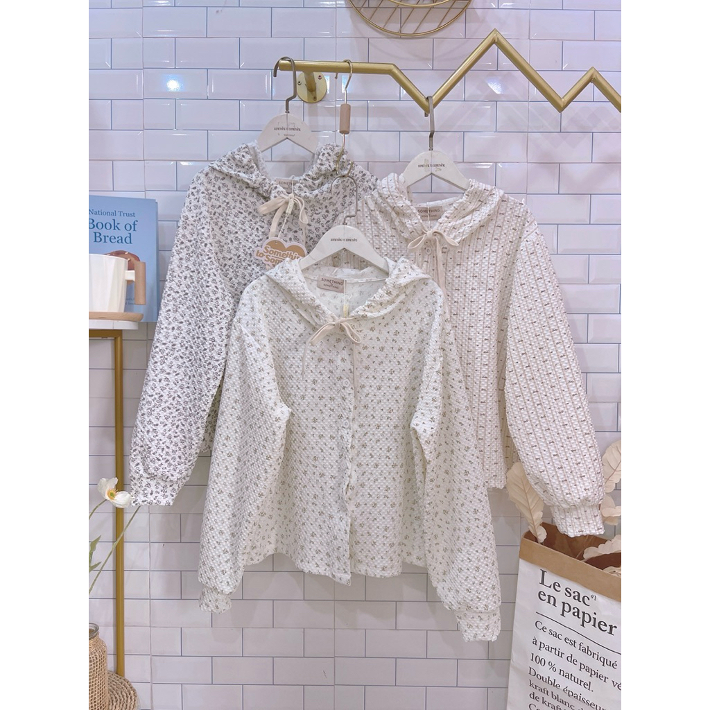 •STN95•เสื้อแขนยาวฮู้ดมีกระดุมหน้า ใส่รับลมหนาวเบาๆ (รุ่นมีกระดุม)