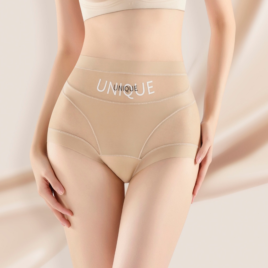 UM M-2XL 2026กางเกงชั้นในไร้ตะเข็บเอวสูงควบคุมหน้า ท้องสำหรับผู้หญิง ผลิตจากไนลอน พร้อมเป้าผ้าฝ้าย ระบายอากาศได้ดี