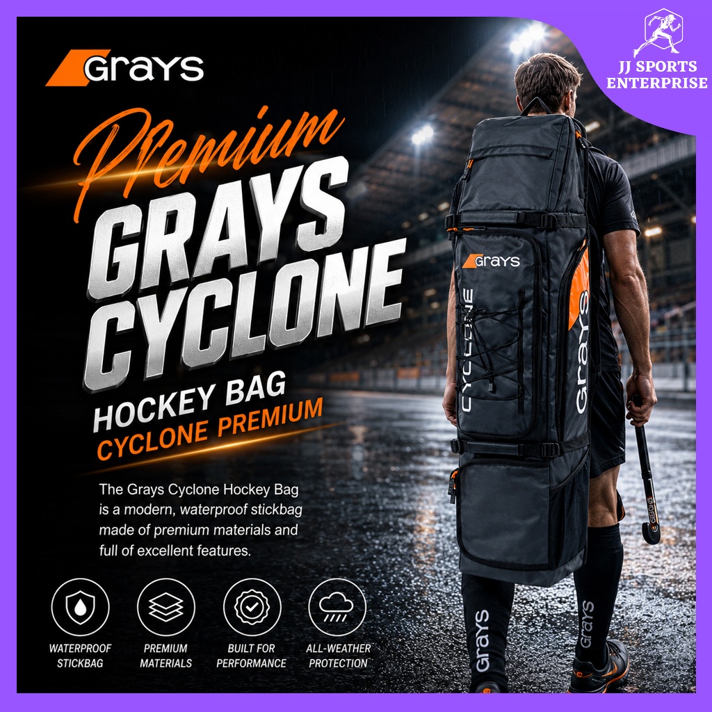 Grays Hockey Bag Hockey Stickbag Beg Hoki Grays Cyclone Premium Hockey Bag