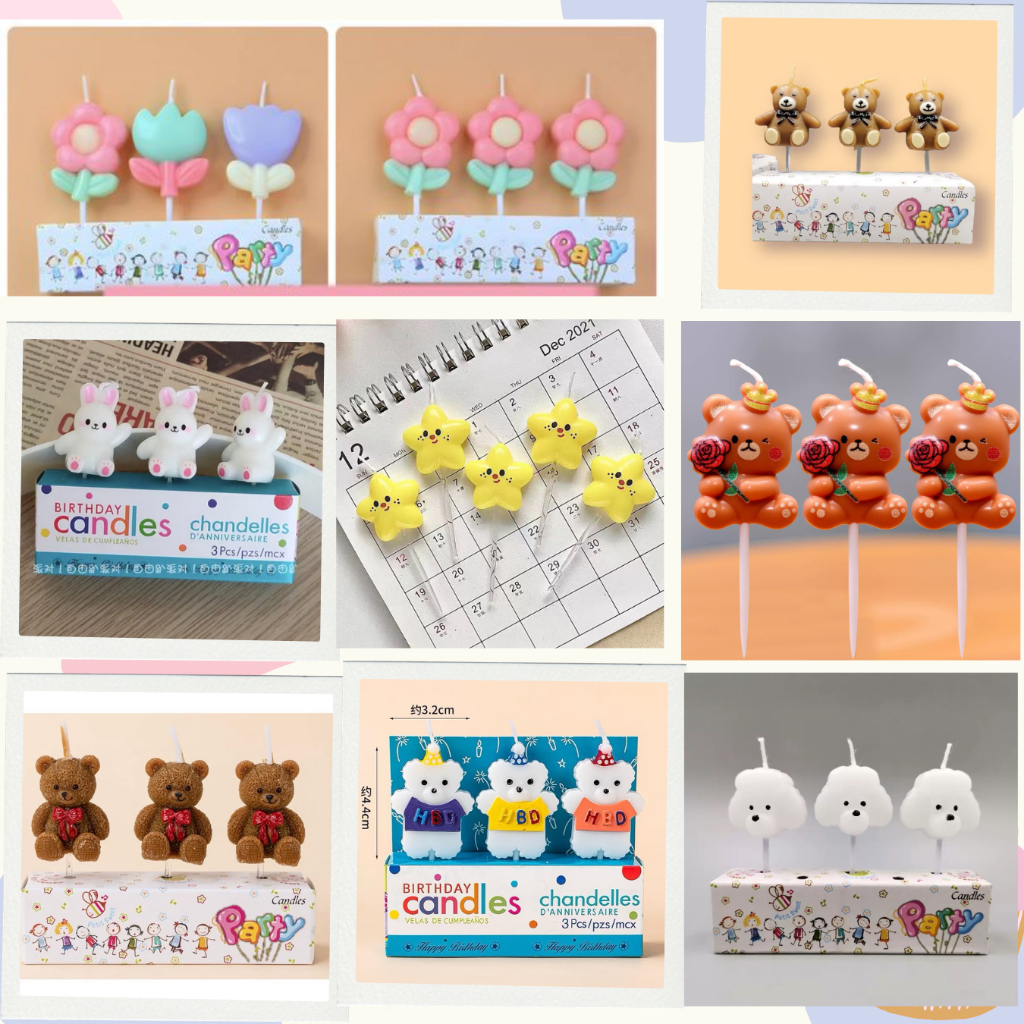 เทียนดอกเดซี่ เทียนดอกไม้ มีหลายแบบ เทียนวันเกิด