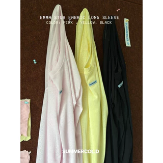(สินค้าพร้อมส่ง) summer.cold - EMMA STUB EABRIC LONG SLEEVE