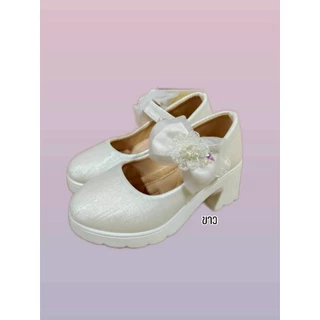 9215รองเท้าคัทชูเด็กงานแฟชั่นมี 3 สีครีมขาวชมพูsize 26- 36