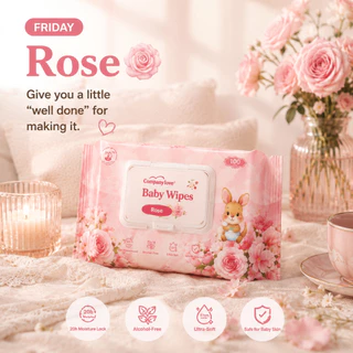 Company Love Baby Wipes 100แผ่น ห่อใหญ่ สูตรอ่อนโยน ผ้าเช็ดหน้าเช็ดตัวเด็ก แบบหนา นุ่ม ไม่แสบตา ใช้ได้ตั้งแต่แรกเกิด